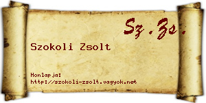 Szokoli Zsolt névjegykártya